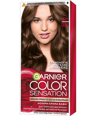 ΒΑΦΗ ΜΑΛΛΙΩΝ COLOR SENSATION 5.0 Φωτεινό Καστανό Ανοιχτό